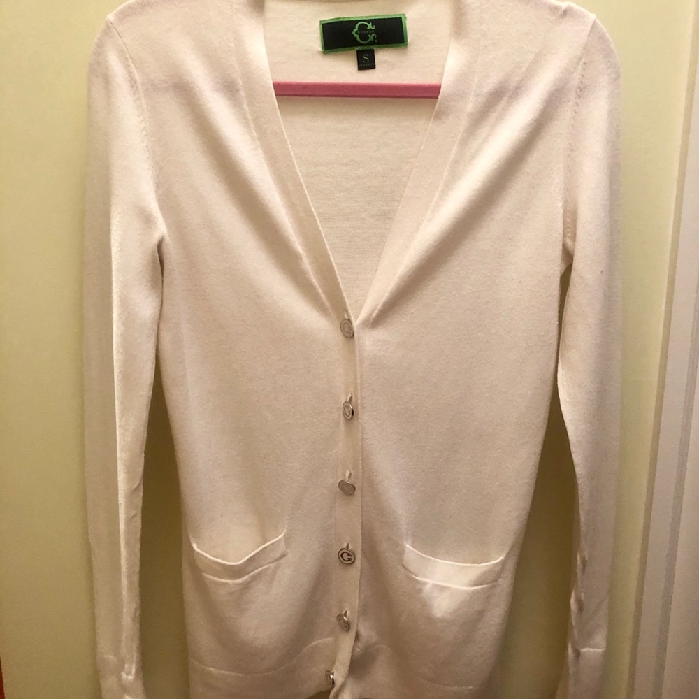 White long cardigan